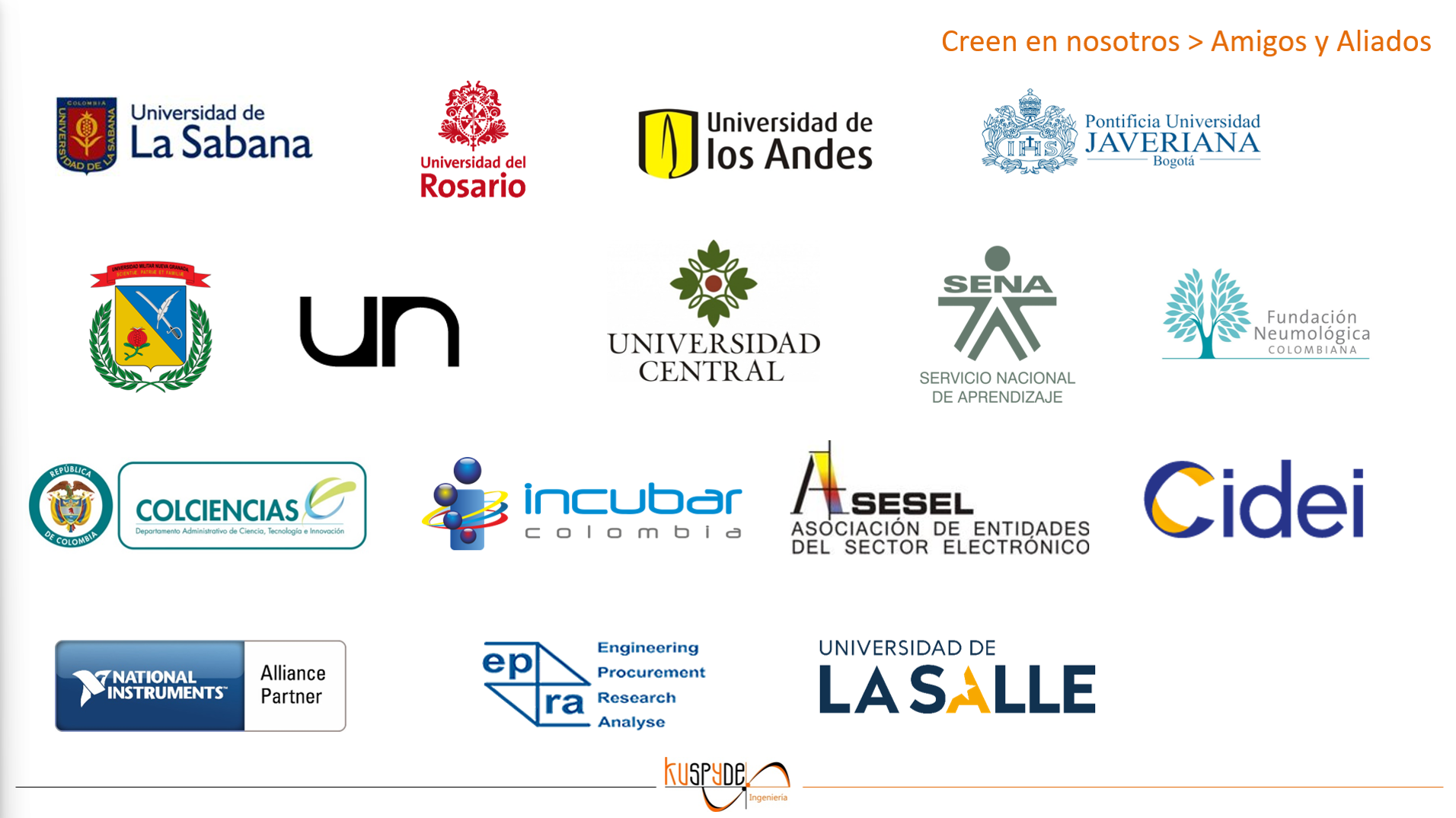 Amigos y aliados de Kuspyde Ingenieria