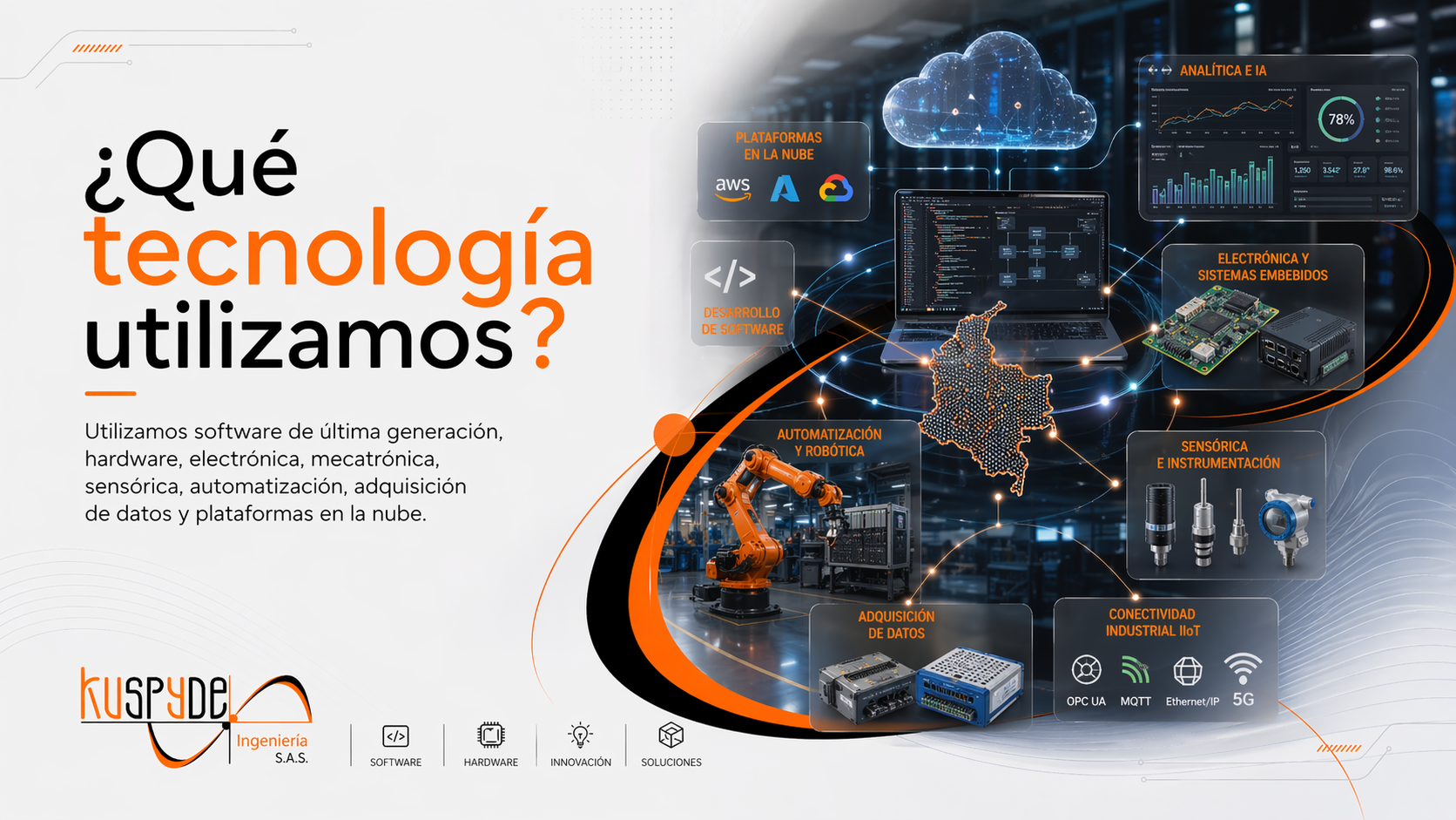 Tecnologias utilizadas por Kuspyde Ingenieria